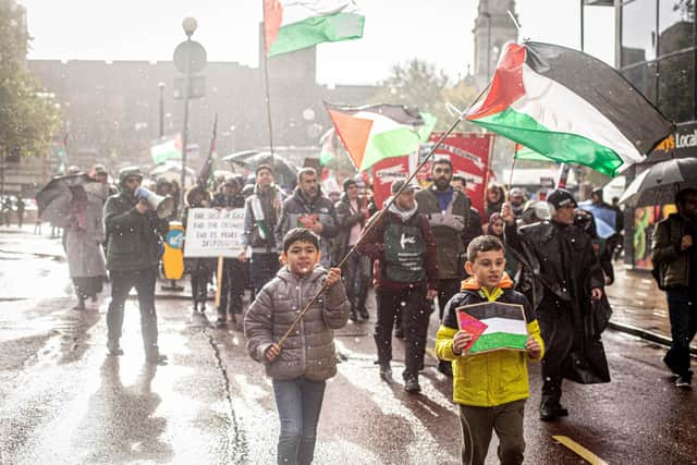 Protesters on a previous march in Portsmouth.