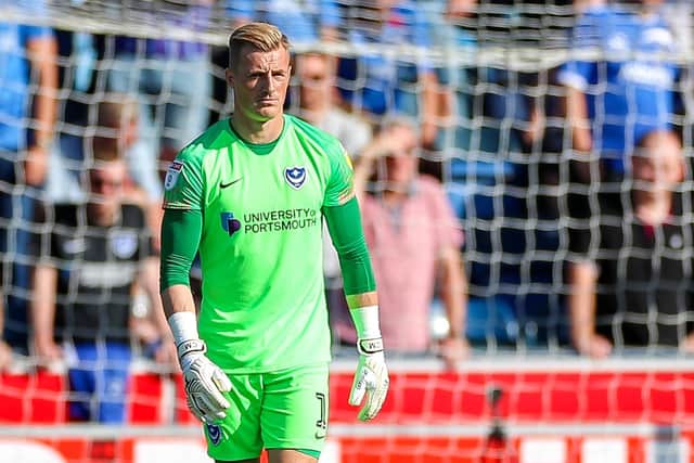 Pompey goalkeeper Craig MacGillivray.