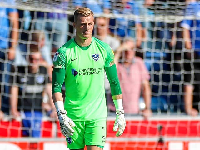 Pompey goalkeeper Craig MacGillivray.