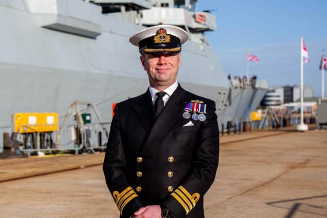 Commander Matthew Marriott, commanding officer of HMS Diamond
Picture: Habibur Rahman
