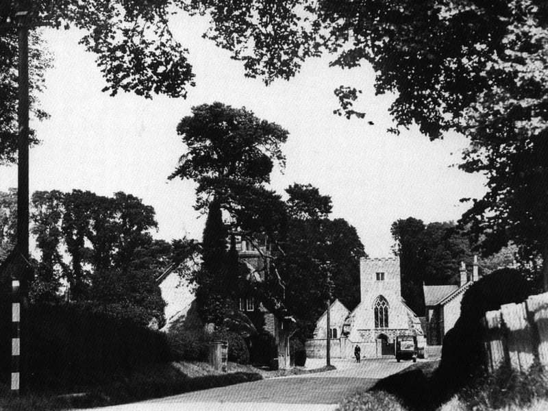 Southwick: Judging by the blackout black and white bands on the post on the left, this picture was taken during the Second World War.