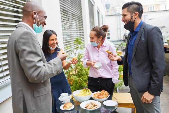 Cheryl went to her first work lunch in London in more than a year.