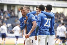 Colby Bishop equalised for Pompey, but they were to lose to a late goal at Preston. Picture: Paul Thompson