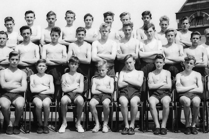 Copnor Boys gymnasts. Boys from Copnor  Modern School circa 1956. Can anyone name names please?
