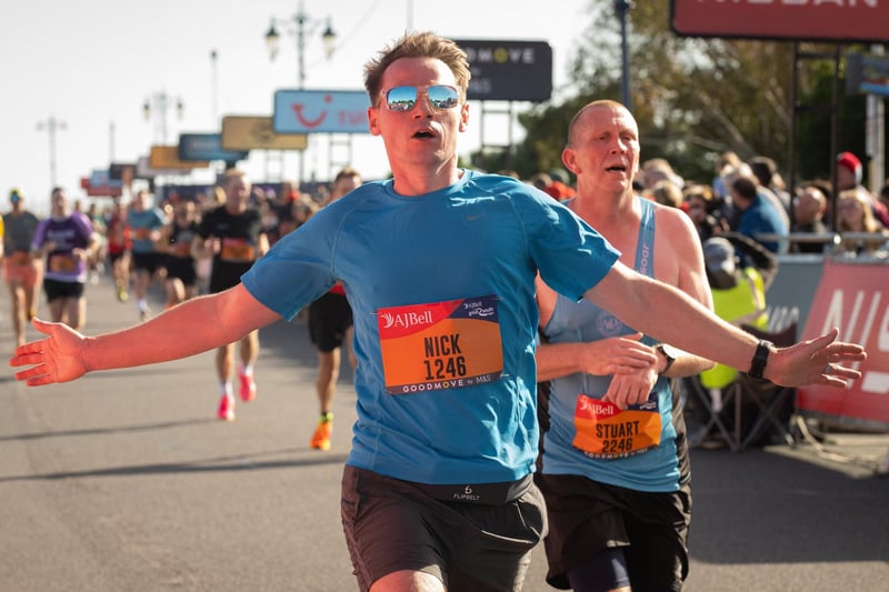 Runners taking part in the race.
