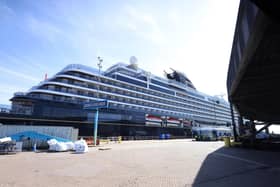 EXPLORA 1 is sailing from Portsmouth to Copenhagen for the first time. It is considered a major coup for the port, as they continue to welcome more luxury cruise liners to the city. Picture: Sam Stephenson.
