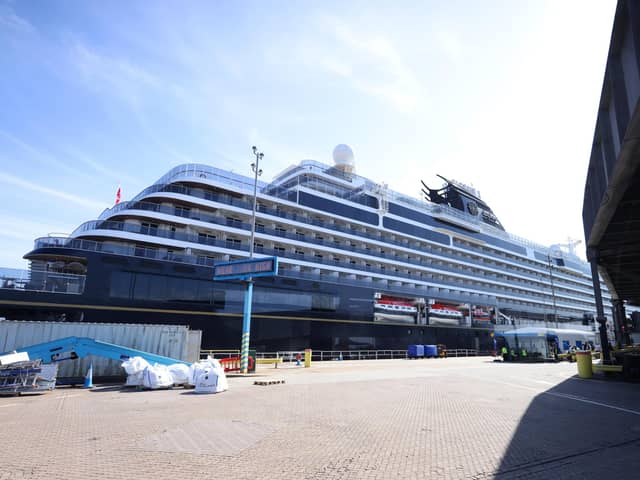 EXPLORA 1 is sailing from Portsmouth to Copenhagen for the first time. It is considered a major coup for the port, as they continue to welcome more luxury cruise liners to the city. Picture: Sam Stephenson.