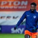 Jordy Hiwula was surprisingly left out of Pompey's squad for Saturday's visit of Hull. Picture: Nigel Keene/ProSportsImages