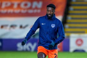 Jordy Hiwula was surprisingly left out of Pompey's squad for Saturday's visit of Hull. Picture: Nigel Keene/ProSportsImages