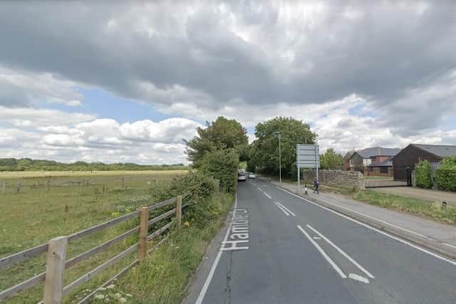 The van was seen in Hamble Lane, Bursledon, following the burglary. Picture: Google Street View.