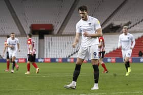 John Marquis celebrates his second goal in today's impressive 3-1 victory at Sunderland. Picture: Daniel Chesterton/phcimages.com