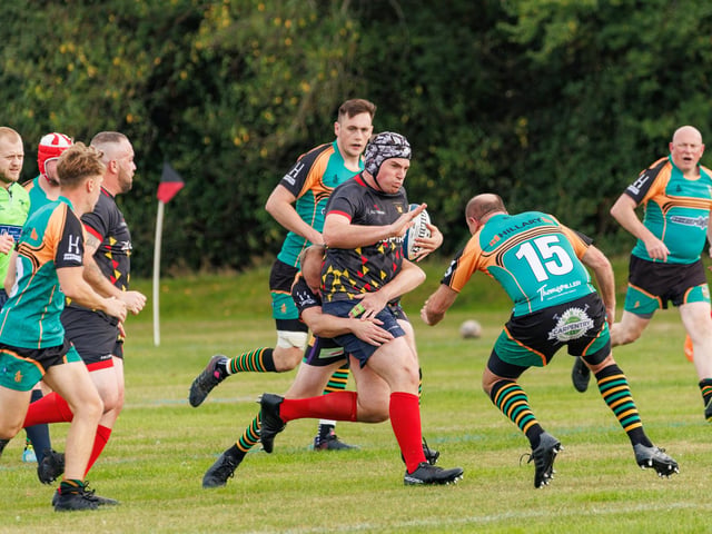 Southsea Nomads (black
ed) v Alresford. Picture:Marcin Jedrysiak