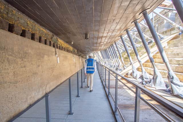 Pictured: Underneath HMS Victory.
Picture: Habibur Rahman