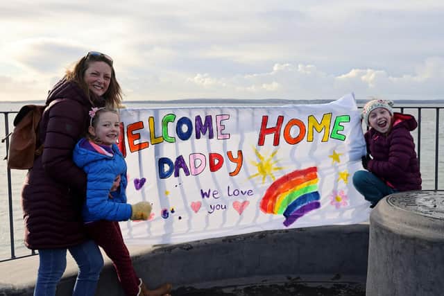 HMS Westminster returns to Portsmouth after demanding submarine hunting mission. Picture: Royal Navy