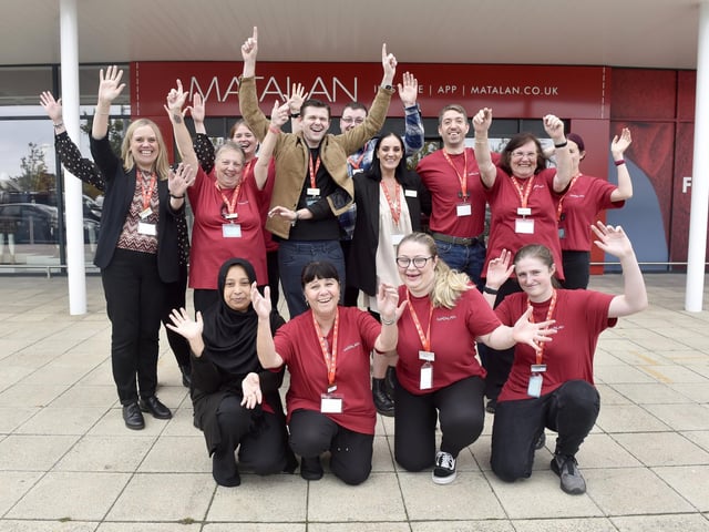 The new Matalan store in Pompey Centre in Portsmouth, is set to open on Saturday, October 14, 2023.Pictured is: (back fourth from right) Laura Briant, store manager with staff at the new store.Picture: Sarah Standing (131023-9792)