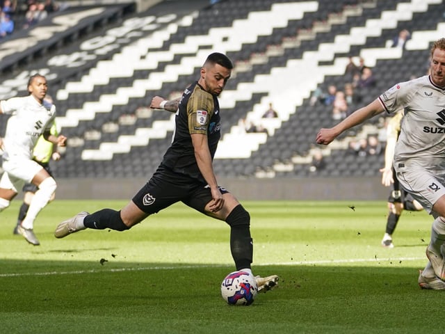 The winger played in a number of various roles on Friday but - as always - ran his socks off. Hopefully the batteries have recharged over the weekend and will be key to Pompey’s strike force on Monday.