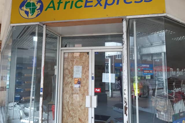 Afric Express is one of the empty units at the centre.