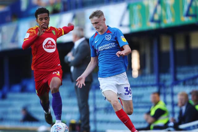 Eoin Teggart impressed against Norwich under-21s when the sides met in the Leasing.com Trophy in September 2019. Picture: Joe Pepler