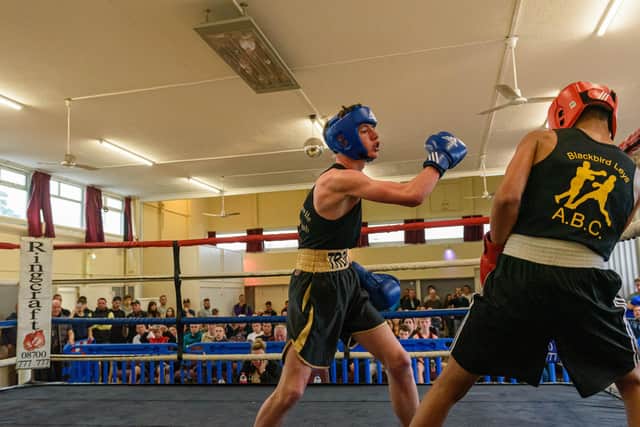 Troy Cook in his bout in Waterlooville ABC's last show in March 2020 Picture: Vernon Nash (070320-058
