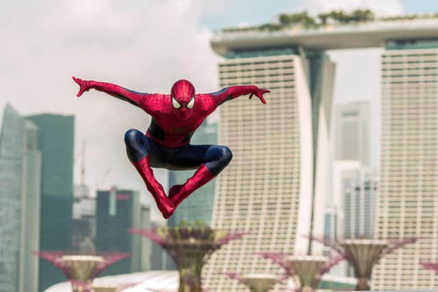 Spider-Man will be in Portsmouth over the weekend for meet and greets.
(Photo by Christopher Polk/Getty Images for Sony)