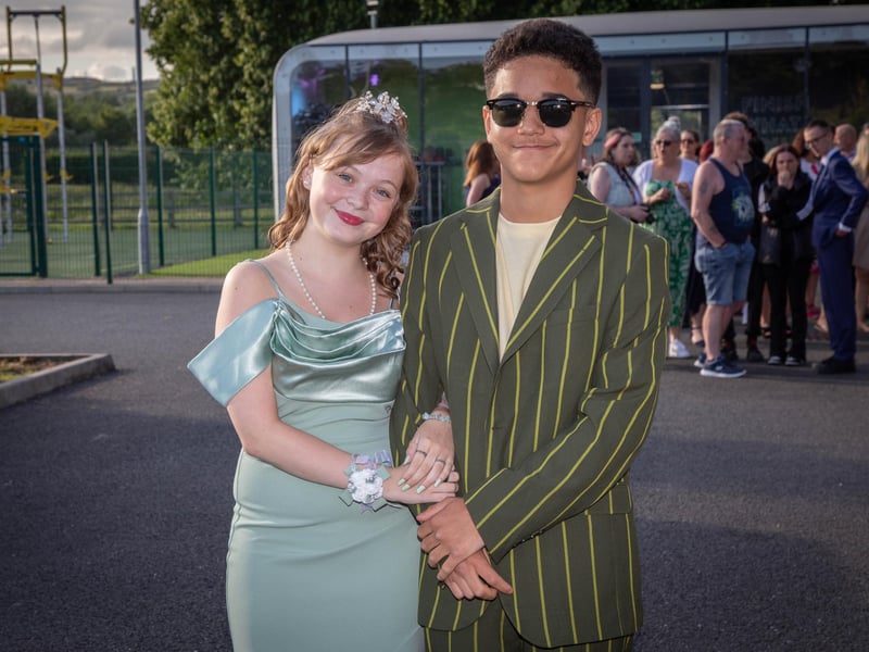 Students dressed up for Ark Charter Academy prom night