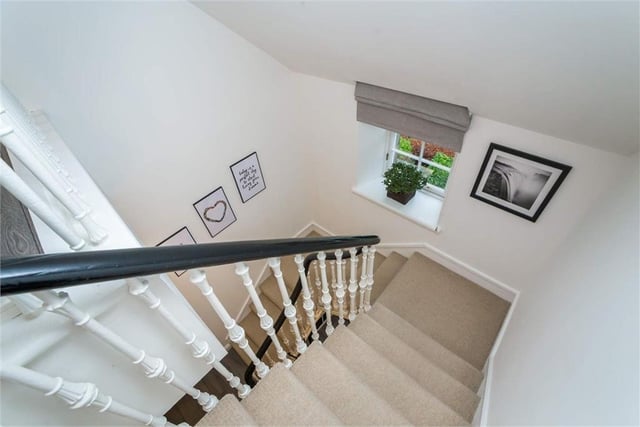 Staircase in apartment.