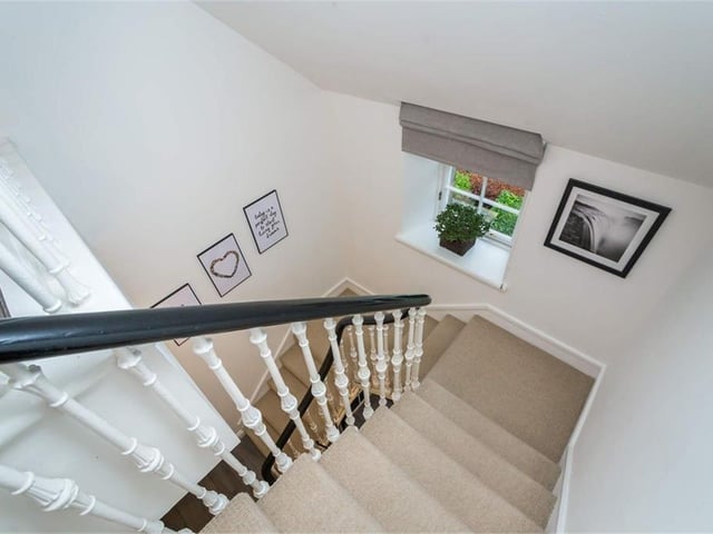 Staircase in apartment.