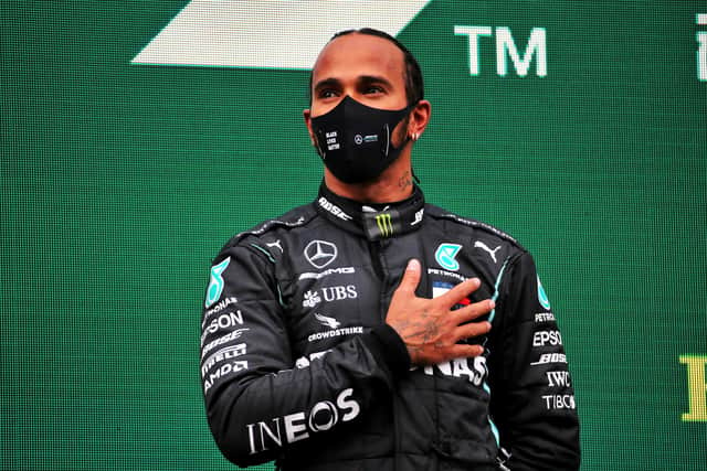 Lewis Hamilton equalled Michael Schumacher’s record of seven Formula One titles. PA Wire/PA Wire