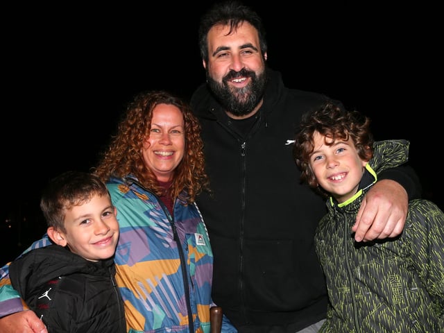 Esther and Ross Gill with their children Sonny, 9, left, and Jose, 10. 
Picture: Chris Moorhouse (jpns 011123-41)