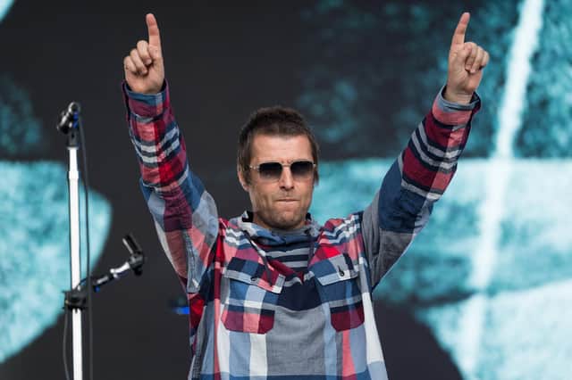 Blaise has been known to play up the Gallagher-esque accent. Picture shows Liam Gallagher at Glastonbury Festival, 2019. Photo by Ian Gavan/Getty Images