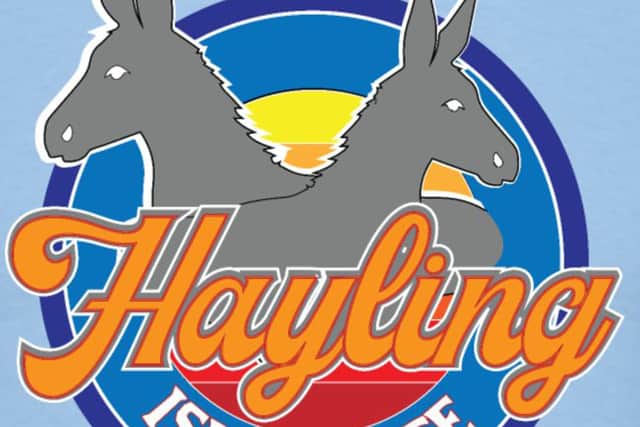 Hayling Island Life donkey sanctuary logo.