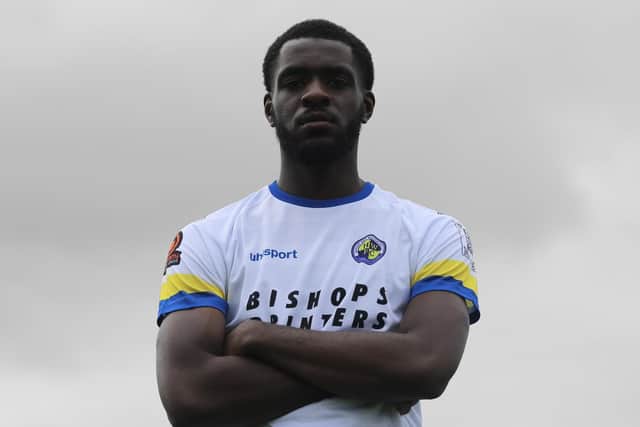 New Hawks loan signing Emmanuel Adebowale. Picture: Kieron Louloudis