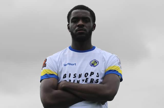 New Hawks loan signing Emmanuel Adebowale. Picture: Kieron Louloudis