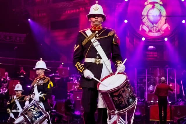 The Massed Bands of the Royal Marines will perform their Christmas Spectacular concert at Portsmouth Guildhall on December 15, 2021. Picture by Paul Meacham