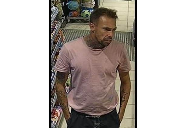 Police want to find this man. Pic; Hants police