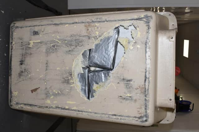 Samano Galas has been sentenced to six years and four months in prison at Winchester Crown Court after trying to smuggle £800,000 of cocaine into the UK from Mexico using a dog crate. His two-year-old dog, Camila, was in the crate at the time of the attempt.