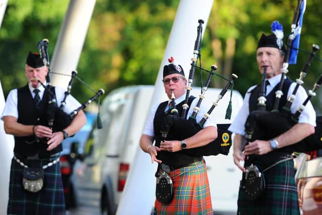 Clap for Carers taking place at Queen Alexandra Hospital in Cosham, along with the Rose and Thistle Pipe Band on what is thought to be the last evening of the tradition on Thursday, May 28.
Picture: Sarah Standing (280520-3521)