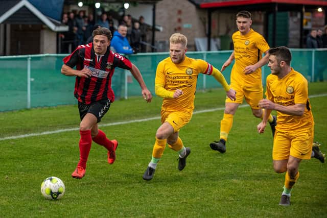 Josh Benfield, left, was Fareham's top scorer in 2019/20. Picture: Vernon Nash