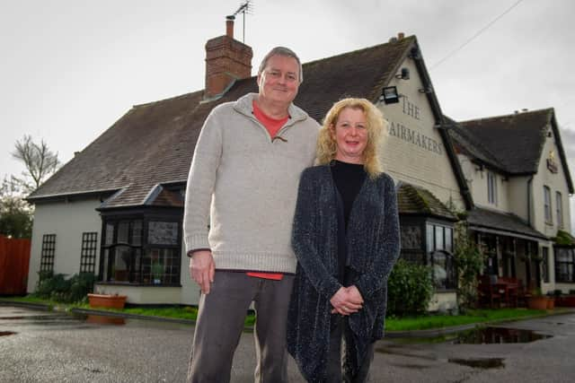 Pictured: Angus Reid and his wife Sherry Reid at The Chairmakers on 3 February 2021.

Picture: Habibur Rahman