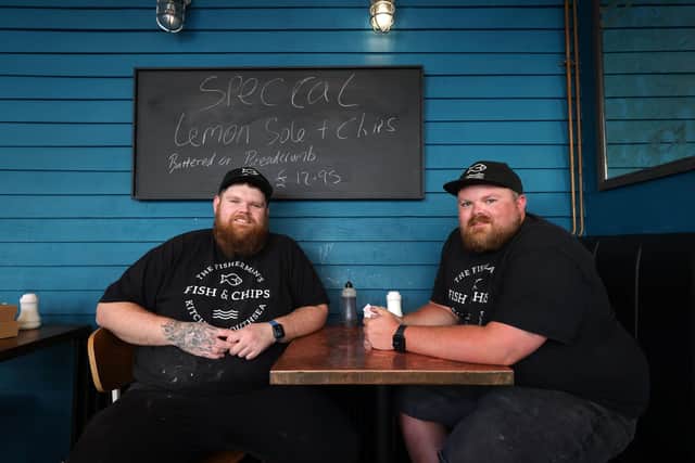 Ben, left, and Charlie Whelan in the restaurant.
Picture: Sam Stephenson.