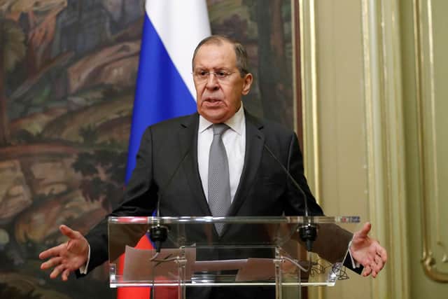 Russian Foreign Minister Sergei Lavrov Picture: SHAMIL ZHUMATOV/POOL/AFP via Getty Images