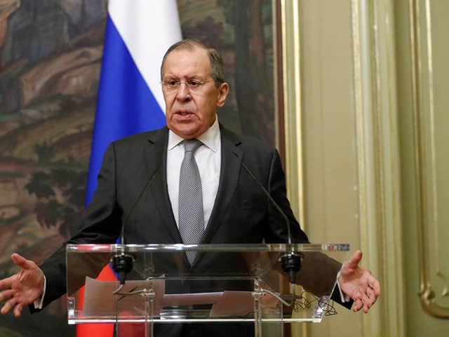 Russian Foreign Minister Sergei Lavrov Picture: SHAMIL ZHUMATOV/POOL/AFP via Getty Images