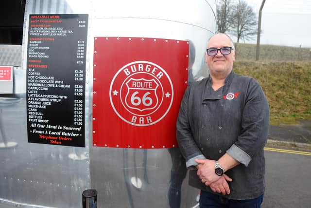 Route 66 Burger Bar held their first day of opening at their new location along Portsdown Hill on Tuesday, March 1.Pictured is: Owner Steve Bray.Picture: Sarah Standing (010322-5)