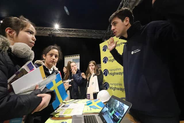 Children learning about new careers at the Get Inspired Portsmouth event.
Picture: Chris Moorhouse