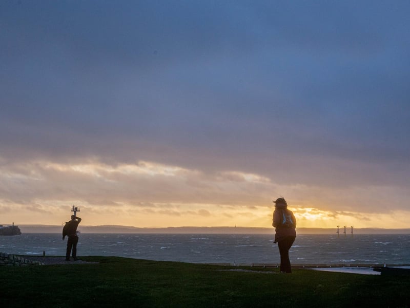 The weather in Southsea.