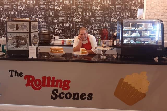 Ollie Shilling, owner of The Rolling Scones cafe in Gosport. Picture: Supplied