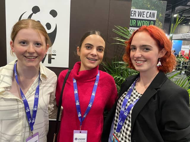DofE Youth Ambassadors (L-R) Emma Norris, Alice Wray and Scarlett Bugler