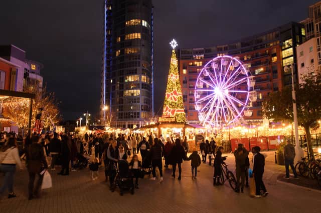 Pictured is: View of the Christmas Village. Picture: Keith Woodland (131121-44)