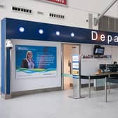 Southampton Airport's departures desk. Picture: Louise Neville