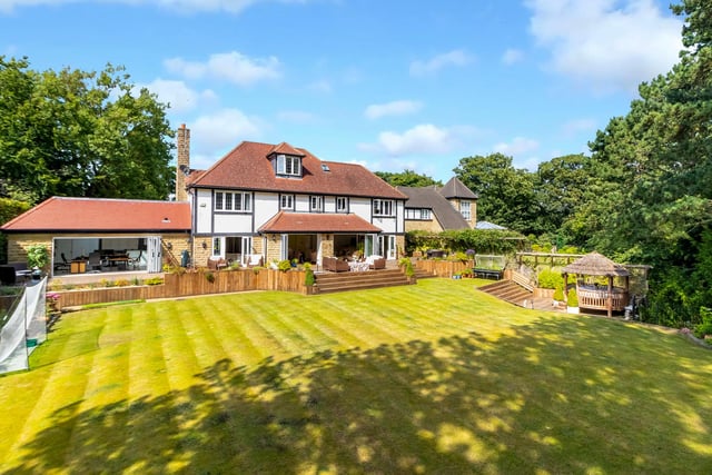 The property stretches across 3,500 sq ft of accommodation, including this superb south facing garden which is both private and sheltered, and extends to more than a third of an acre in total.